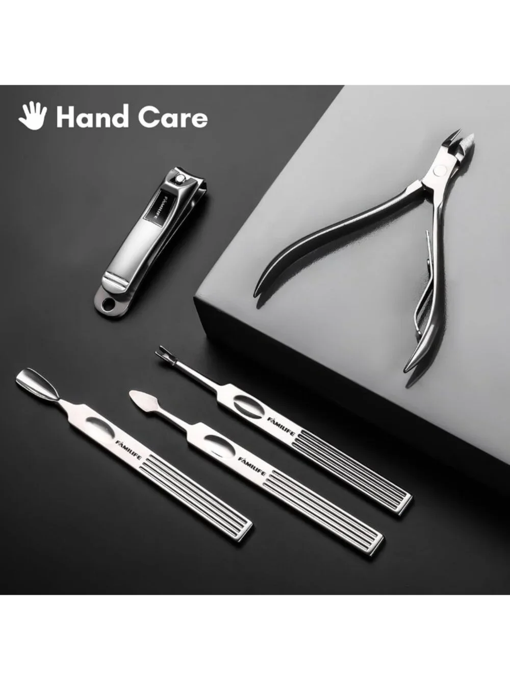 11-in-1 Professional Manicure & Pedicure Set, Stainless Steel Nail Clippers Kit